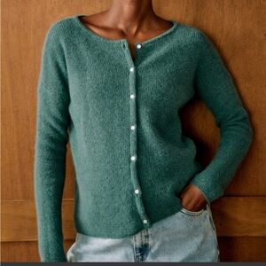 Sezane Gaspard Cardigan Sage - Size S
